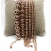Bracciale Sfere Rosè con Catenella DIAMETRO SFERE 5 mm