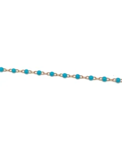 Bracciale Smaltato Azzurro e Soggetto di Zirconi SOGGETTO cuore
