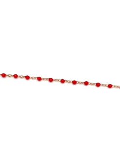 Bracciale Smaltato Rosso e Soggetto di Zirconi SOGGETTO cuore