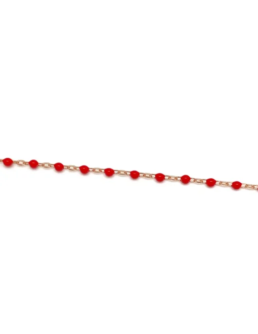 Bracciale Smaltato Rosso e Soggetto di Zirconi SOGGETTO cuore