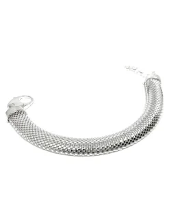 Bracciale Snake COLORE ARGENTO Bianco