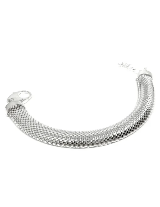 Bracciale Snake COLORE ARGENTO Bianco
