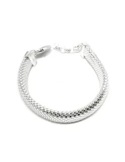 Bracciale Snake COLORE ARGENTO Bianco