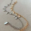 Bracciale Stelle Lune e Fulmini COLORE ARGENTO Bianco