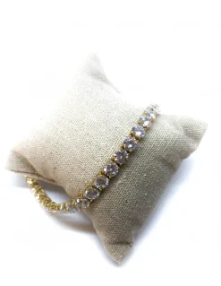 Bracciale Tennis con Zirconi 6 mm COLORE ARGENTO Bianco