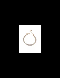 Bracciale Tennis Double COLORE ARGENTO Rosè COLORE ZIRCONI zirconi bianchi