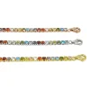 Bracciale Tennis Multicolor COLORE ARGENTO Bianco