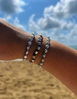 Bracciali Pepite Quadrate e Nodini Colorati COLORE CORDINO Marrone