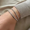Bracciali Tennis Chiusura a Cassetta SPESSORE ZIRCONI 2 mm