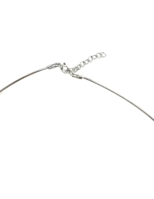 Collana Semirigida Punto Luce COLORE ARGENTO Bianco