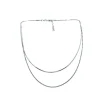 Collana Barcellona COLORE ARGENTO Bianco