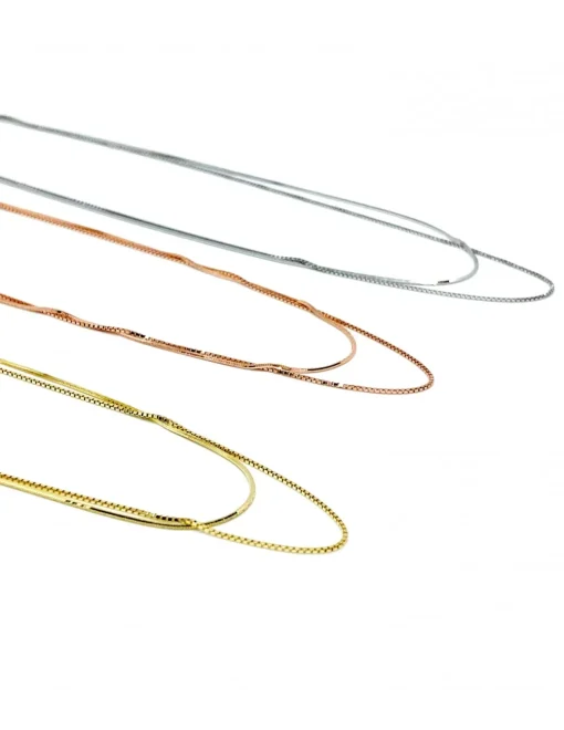 Collana Barcellona COLORE ARGENTO Bianco