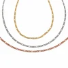 Collana Catena Figaro COLORE ARGENTO Bianco