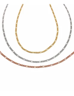 Collana Catena Figaro COLORE ARGENTO Bianco
