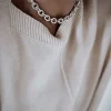 Collana Catena Maglia Media COLORE ARGENTO Bianco