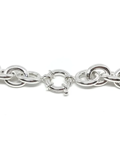Collana Catena Maglia Media COLORE ARGENTO Bianco