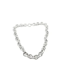 Collana Catena Maglia Media COLORE ARGENTO Bianco