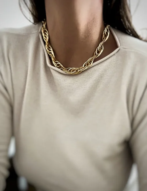 Collana Catena Sensus COLORE ARGENTO Dorato