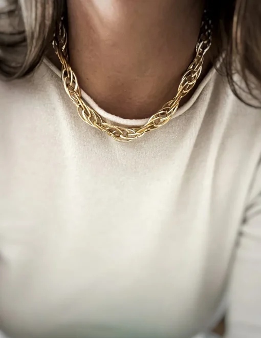 Collana Catena Sensus COLORE ARGENTO Dorato