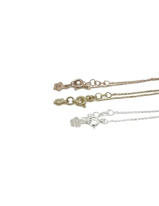 Collana Chicago Mini COLORE ARGENTO Bianco