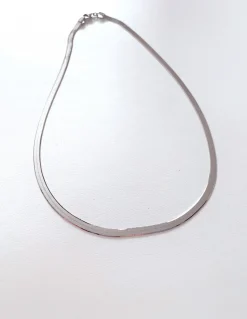 Collana Cleopatra COLORE ARGENTO Bianco LUNGHEZZA COLLANA 40 cm