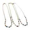 Collana Corta con Cristalli e Palline in Pavè di Zirconi COLORE ARGENTO Bianco