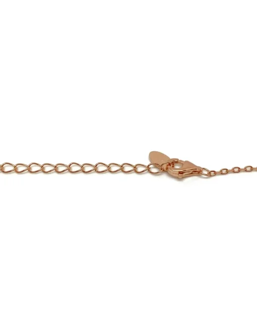 Collana Corta Cuori Pendenti Smalto e Zirconi