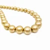 Collana Corta Sfere Cunda COLORE ALLUMINIO DORATO