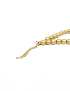 Collana Corta Sfere Cunda COLORE ALLUMINIO DORATO