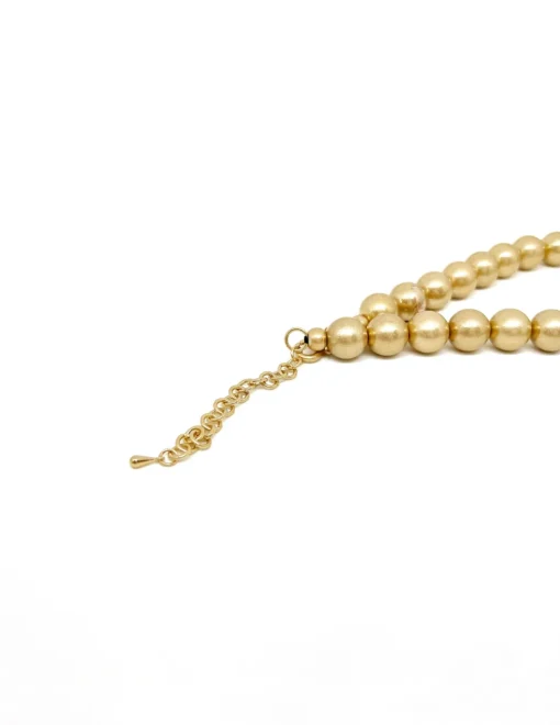 Collana Corta Sfere Cunda COLORE ALLUMINIO DORATO