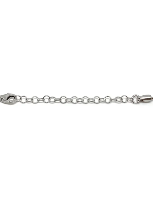 Collana Corta Sfere Pendenti COLORE ARGENTO Bianco