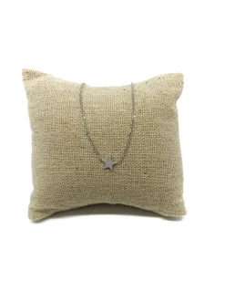 Collana Corta Strangolino con Soggetto Mini COLORE ARGENTO Bianco SOGGETTO stellina