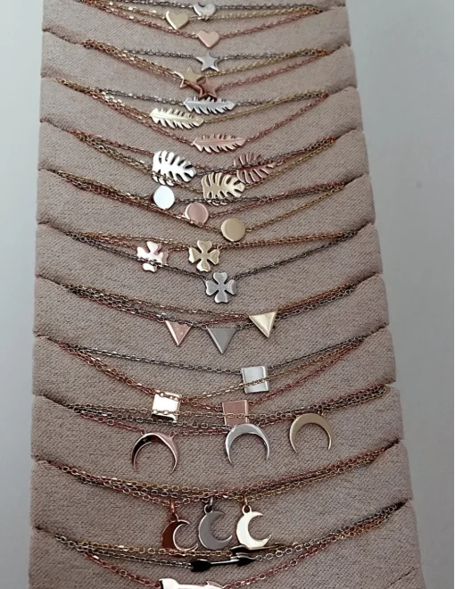 Collana Corta Strangolino con Soggetto Mini COLORE ARGENTO Bianco SOGGETTO stellina