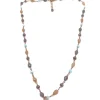 Collana Cristalli Multicolor Summer Pesca COLORE ARGENTO Rosè COLORE ZIRCONI zirconi bianchi SOGGETTO cuore