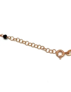 Collana Cristalli Neri e Soggetti Pendenti COLORE ARGENTO Rosè SOGGETTO cuore