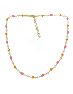 Collana Cristalli Orange Gradation