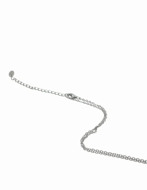 Collana Croce Gotica COLORE ZIRCONI zirconi bianchi