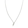 Collana Cubetti e Croce COLORE ARGENTO Bianco GRANDEZZA piccoli