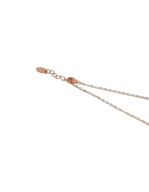 Collana Cuore Doppio Smalto e Zirconi COLORE SMALTO blu