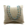Collana di Cristalli Azzurro Chiaro COLORE ARGENTO Bianco