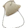 Collana di Cristalli Grigi COLORE ARGENTO Bianco