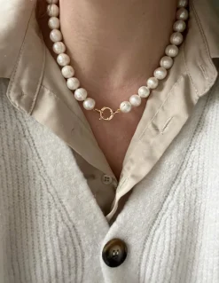 Collana di Perle Akiko COLORE ARGENTO Dorato OPZIONE Senza Soggetti