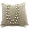 Collana di Perline COLORE ARGENTO Bianco