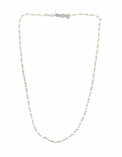 Collana di Perline COLORE ARGENTO Bianco
