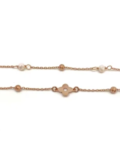 Collana Doppia e Fiori Passanti COLORE CRISTALLI cristalli bianchi