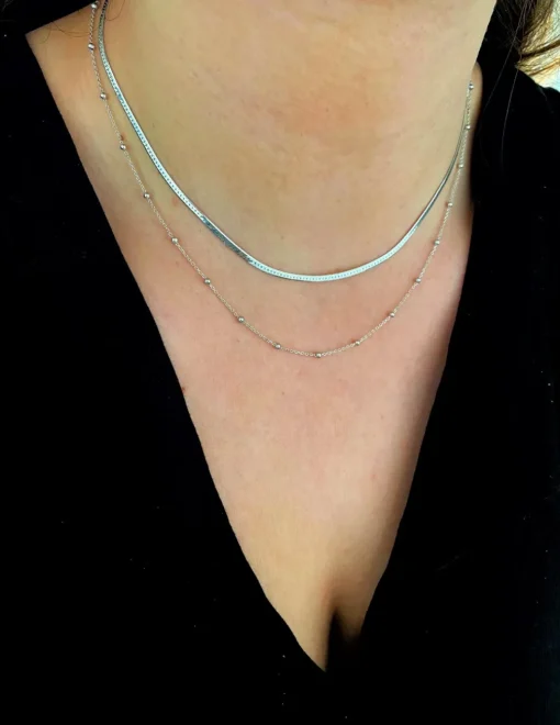 Collana Double Cleopatra White