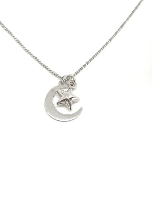 Collana Double Moon and Star