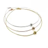Collana Fantasmino con Sfera COLORE ARGENTO Bianco