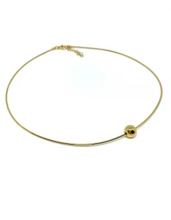 Collana Fantasmino con Sfera COLORE ARGENTO Bianco