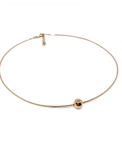Collana Fantasmino con Sfera COLORE ARGENTO Bianco